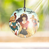 DC Comics Justice League (DC Women Bombshell) Starfire Prints™ Hanging Glass Decoration