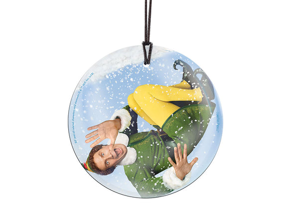 Elf (Snowglobe) StarFire Prints™ Hanging Glass