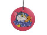 Tom and Jerry (Logo - Pink) StarFire Prints™ Hanging Glass Collectible