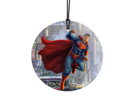Thomas Kinkade (Superman) StarFire Prints Hanging Glass