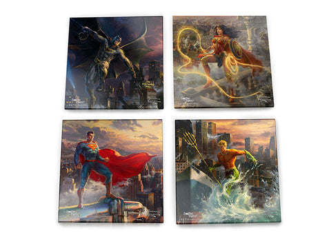 DC Comics (Justice League) StarFire Prints Glass Coaster Set