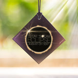 Solar Eclipse Starfire Prints™ Hanging Glass Decoration