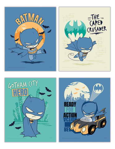 DC Batman (Batman-Chibi) TrendyPrint Wall Art Set