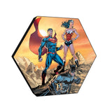 Justice League (Justice League) Knexagon™ Wood Print