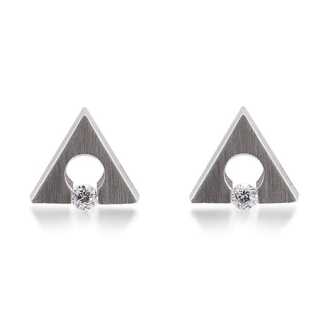 B.Tiff Supera Stainless Steel Earrings Diamond Alternative