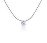 B.Tiff Pave 30-Stone Halo Stainless Steel Pendant Necklace