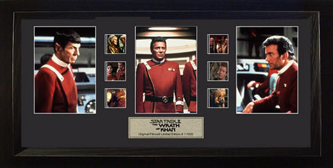 Star Trek II The Wrath of Khan Trio USFC2146 20 X 11 Film Cell Limited Edition COA